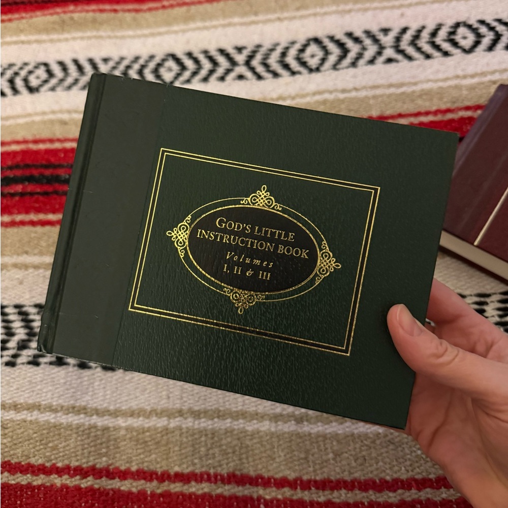 Green God's Little Instruction Hardcover Book